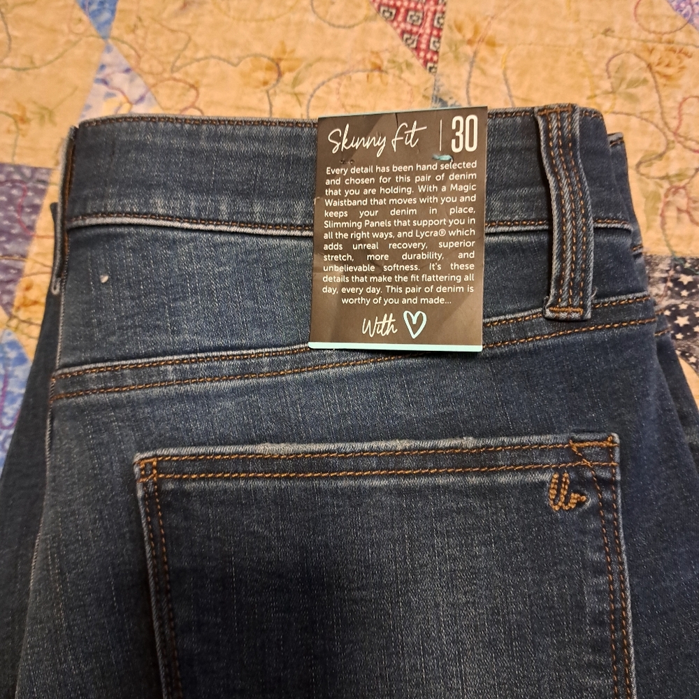 Skinny Fit Jeans - Dark Blue